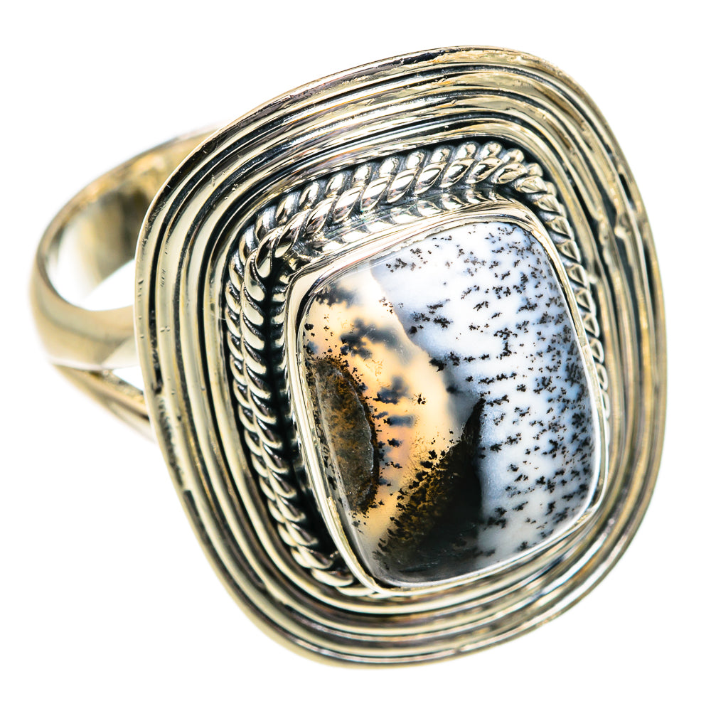 Dendritic Opal Rings handcrafted by Anasilvercos - RING80664