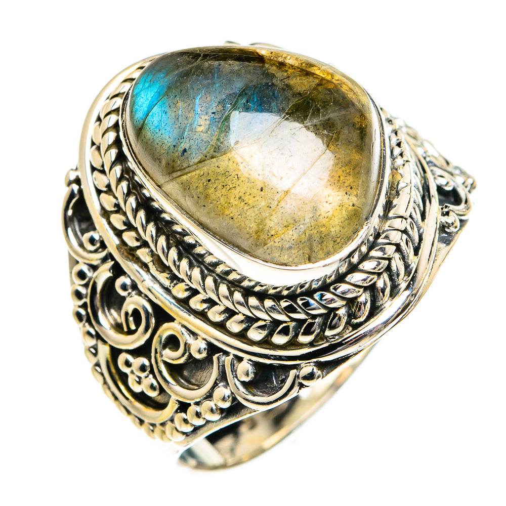 Labradorite Rings handcrafted by Anasilvercos - RING80670