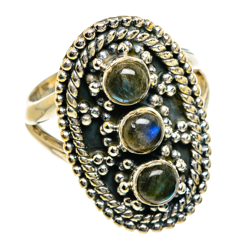Labradorite Rings handcrafted by Anasilvercos - RING80674 - Photo 2