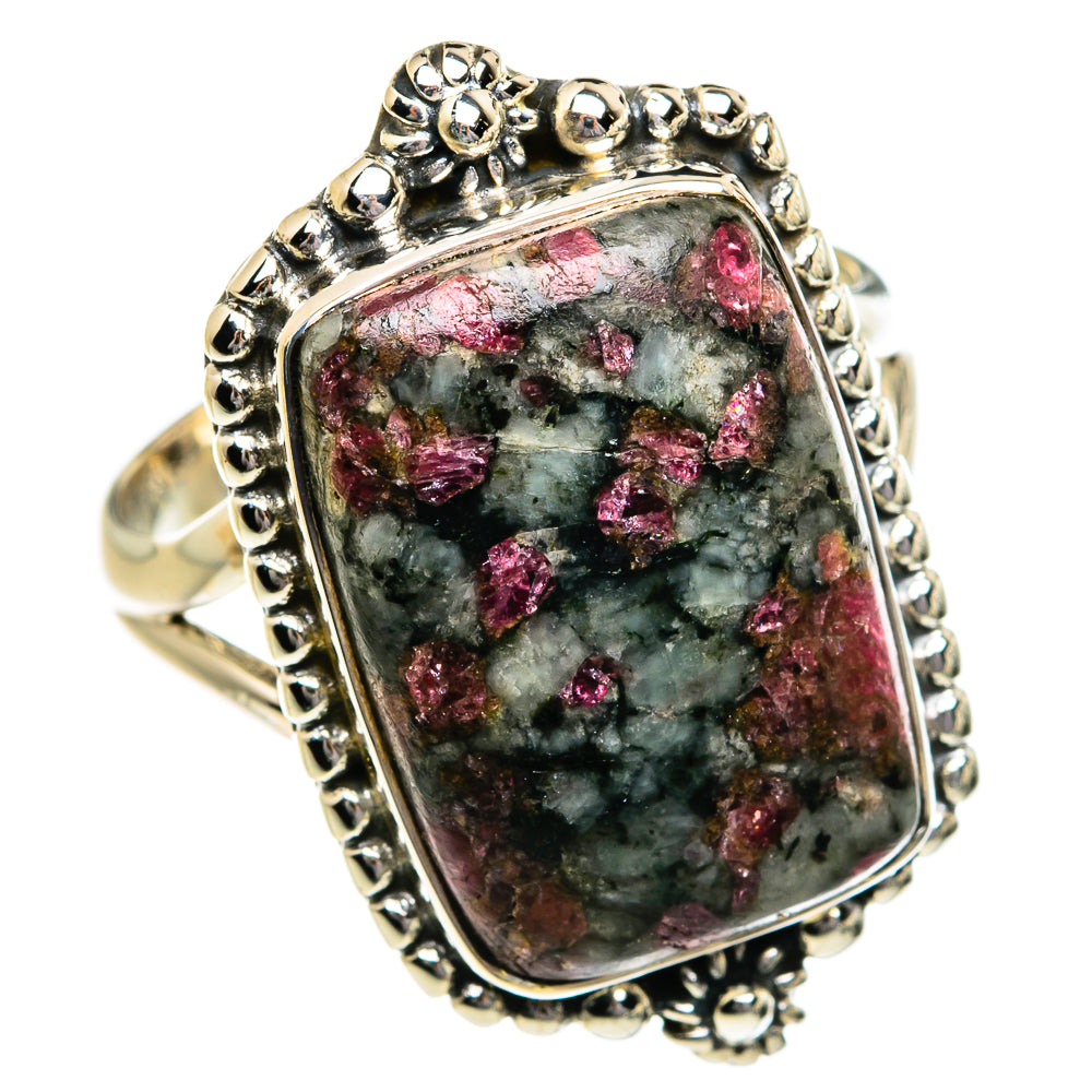 Russian Eudialyte Rings handcrafted by Anasilvercos - RING80686