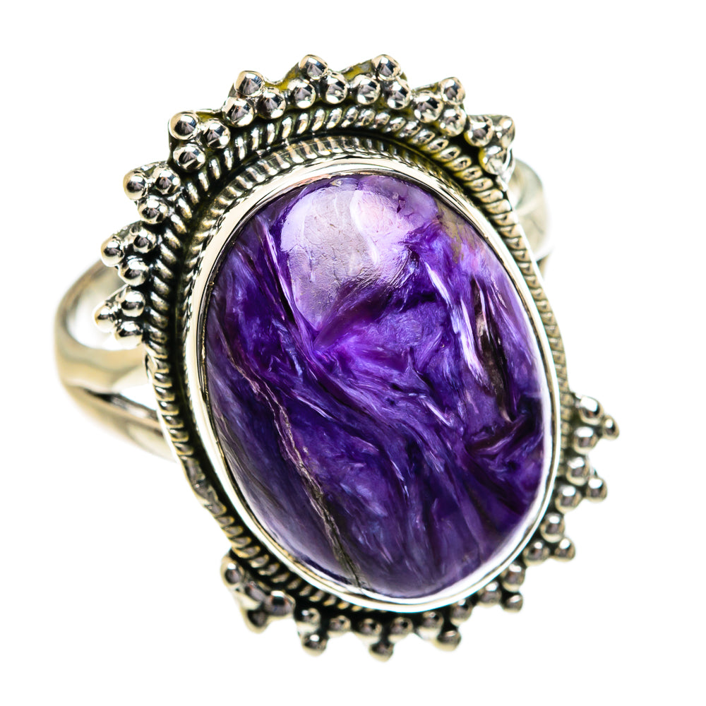 Charoite Rings handcrafted by Anasilvercos - RING80688