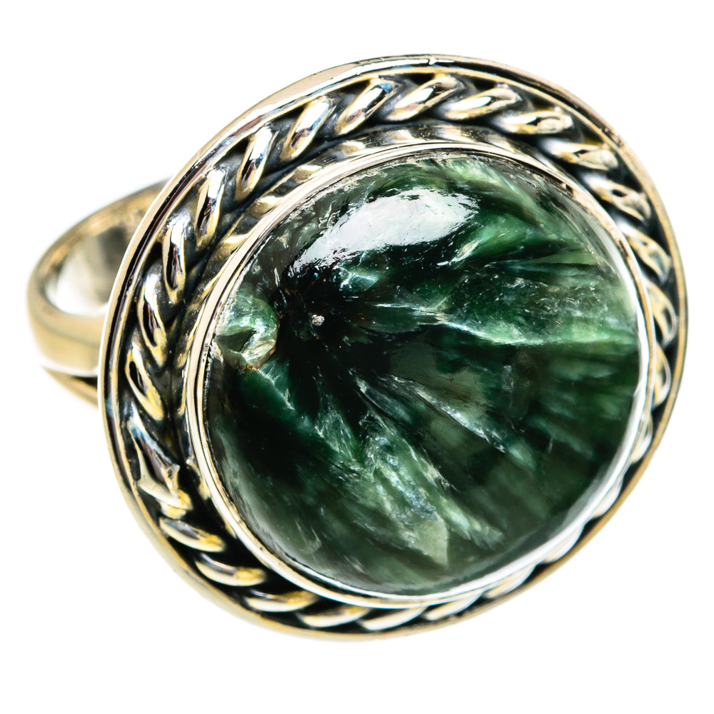 Seraphinite Rings handcrafted by Anasilvercos - RING80706