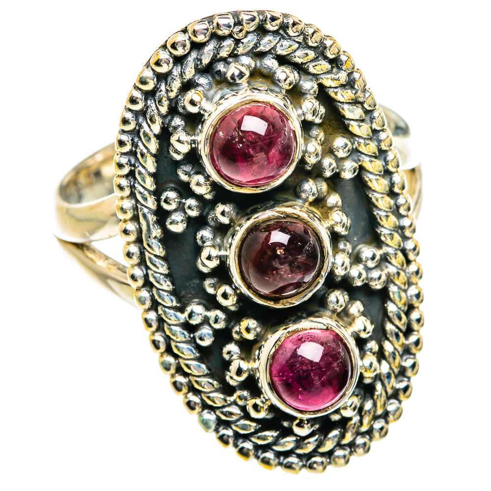 Pink Tourmaline Rings handcrafted by Anasilvercos - RING80712