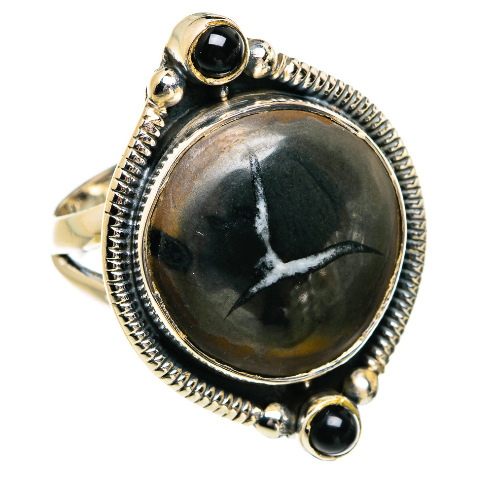 Septarian Geode Rings handcrafted by Anasilvercos - RING80716