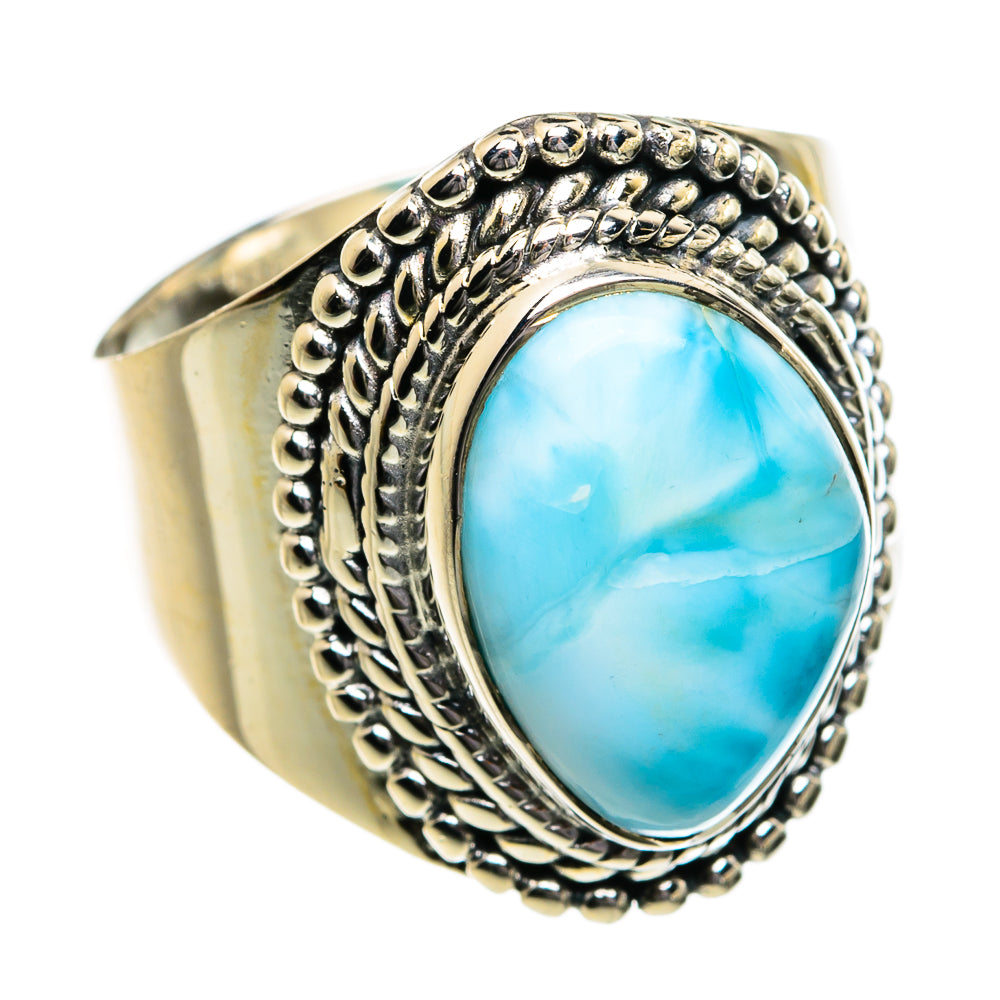 Larimar Rings handcrafted by Anasilvercos - RING80729
