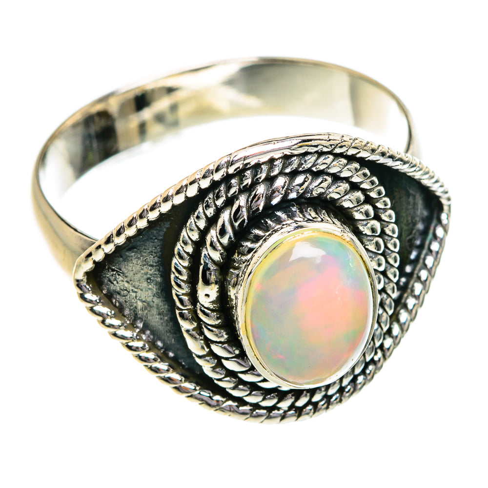 Ethiopian Opal Rings handcrafted by Anasilvercos - RING80748