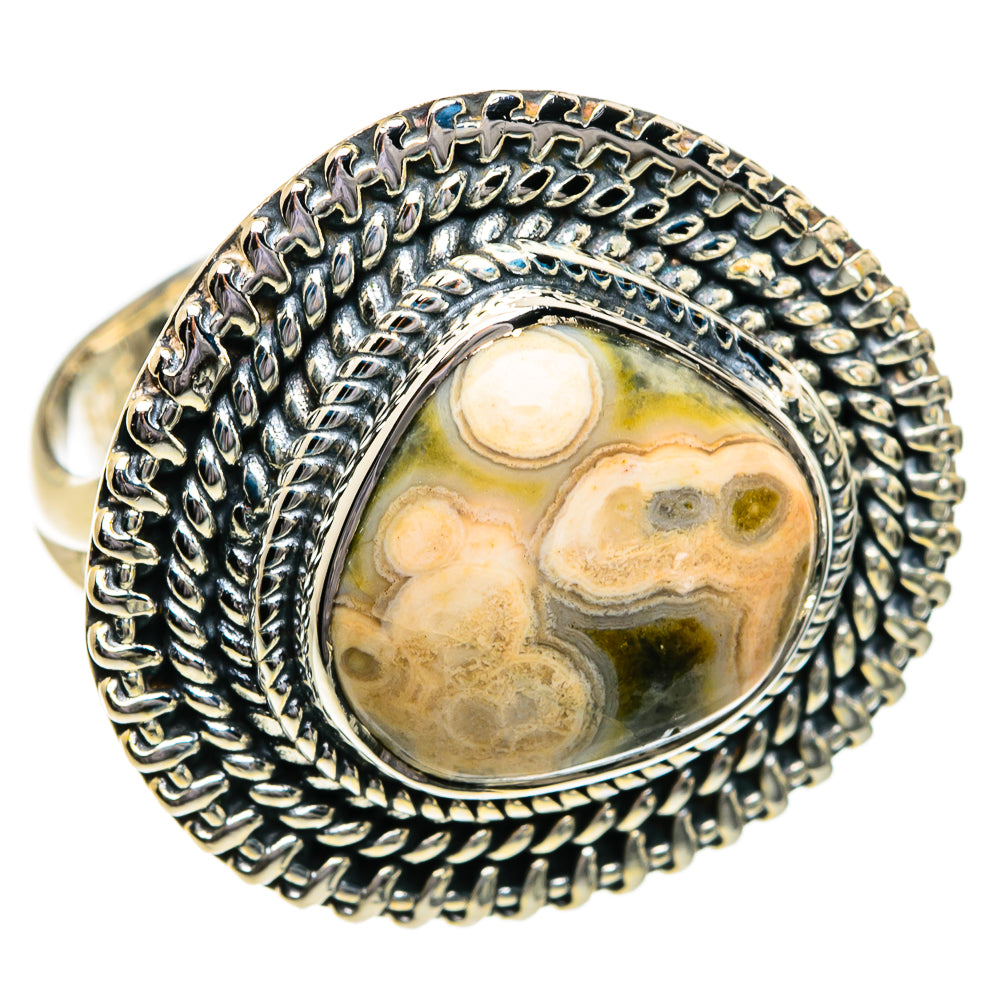 Ocean Jasper Rings handcrafted by Anasilvercos - RING80768