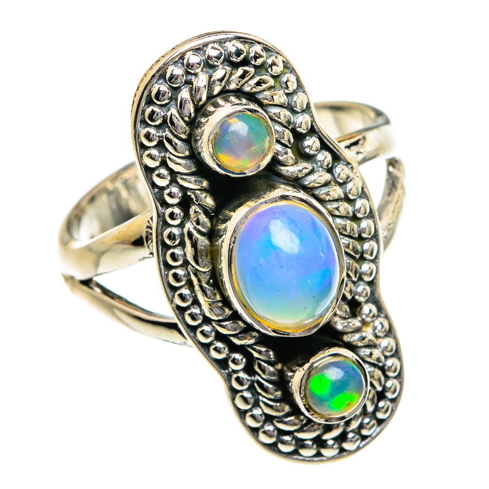 Ethiopian Opal Rings handcrafted by Anasilvercos - RING80770