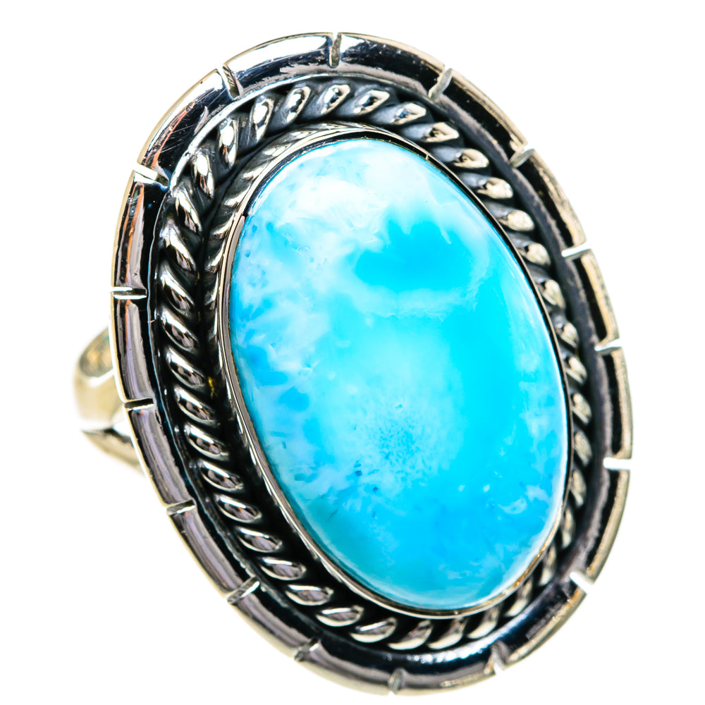 Larimar Rings handcrafted by Anasilvercos - RING80775