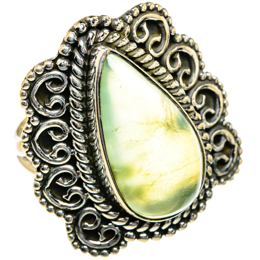 Prehnite Rings handcrafted by Anasilvercos - RING80779