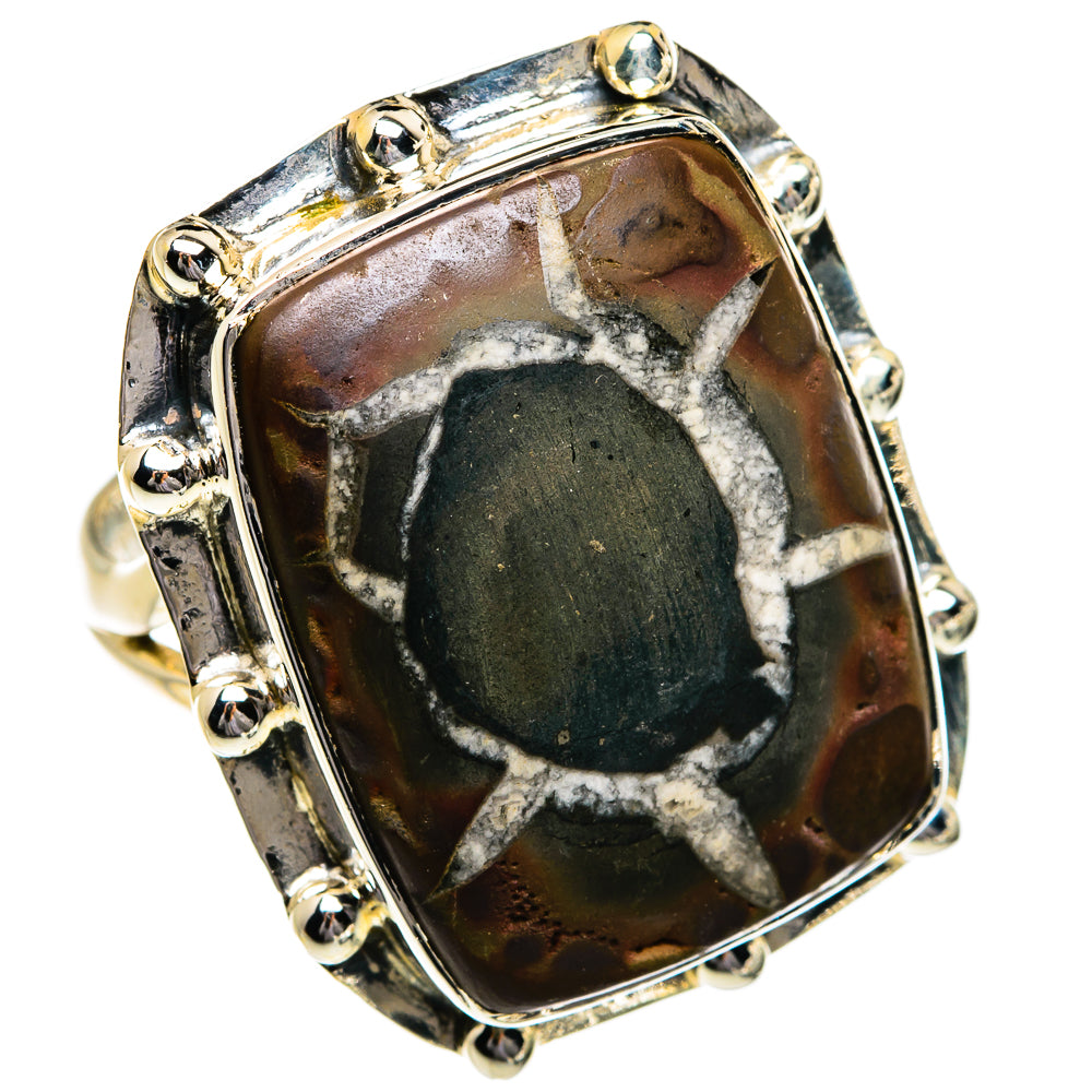 Septarian Geode Rings handcrafted by Anasilvercos - RING80786