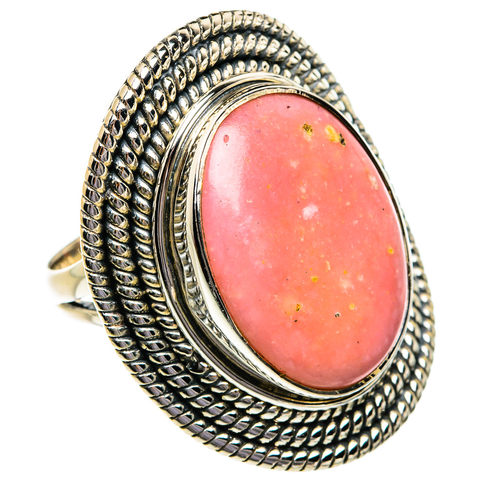 Pink Opal Rings handcrafted by Anasilvercos - RING80789
