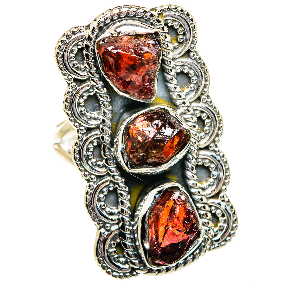 Garnet Rings handcrafted by Anasilvercos - RING80792