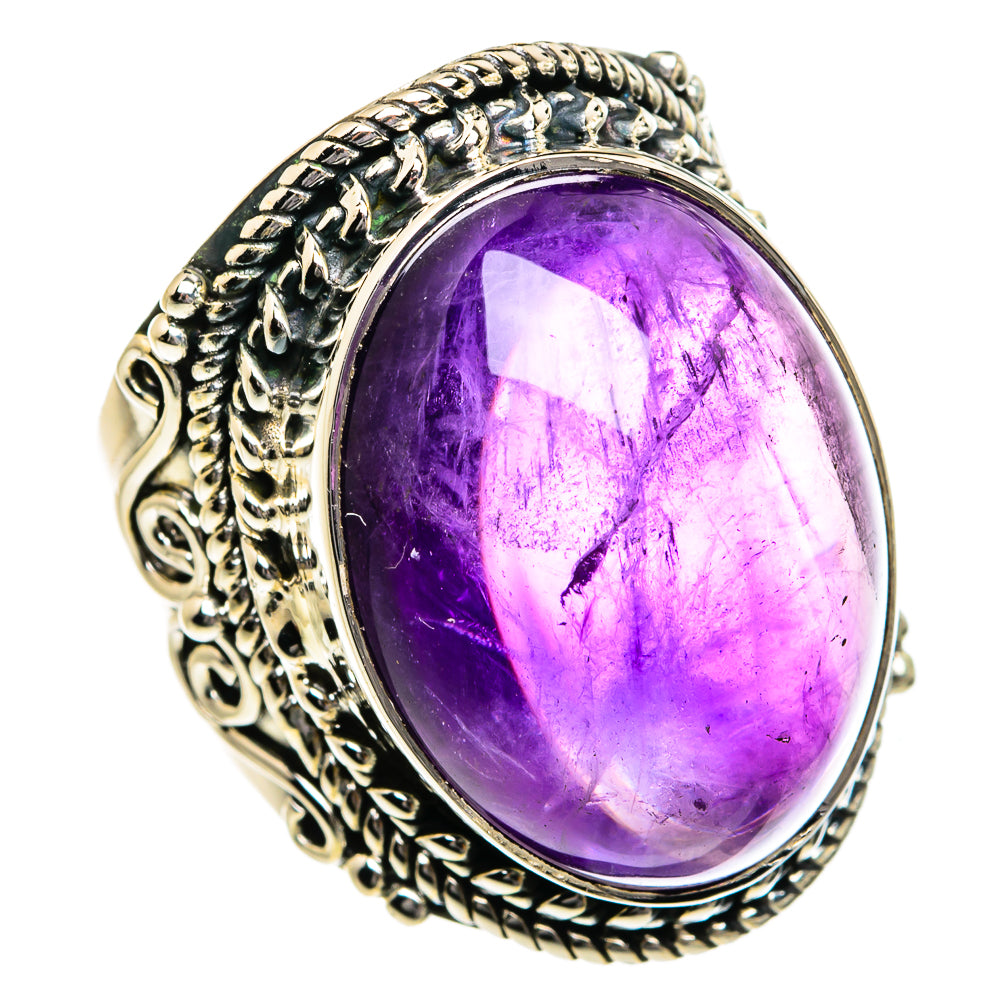 Amethyst Rings handcrafted by Anasilvercos - RING80793