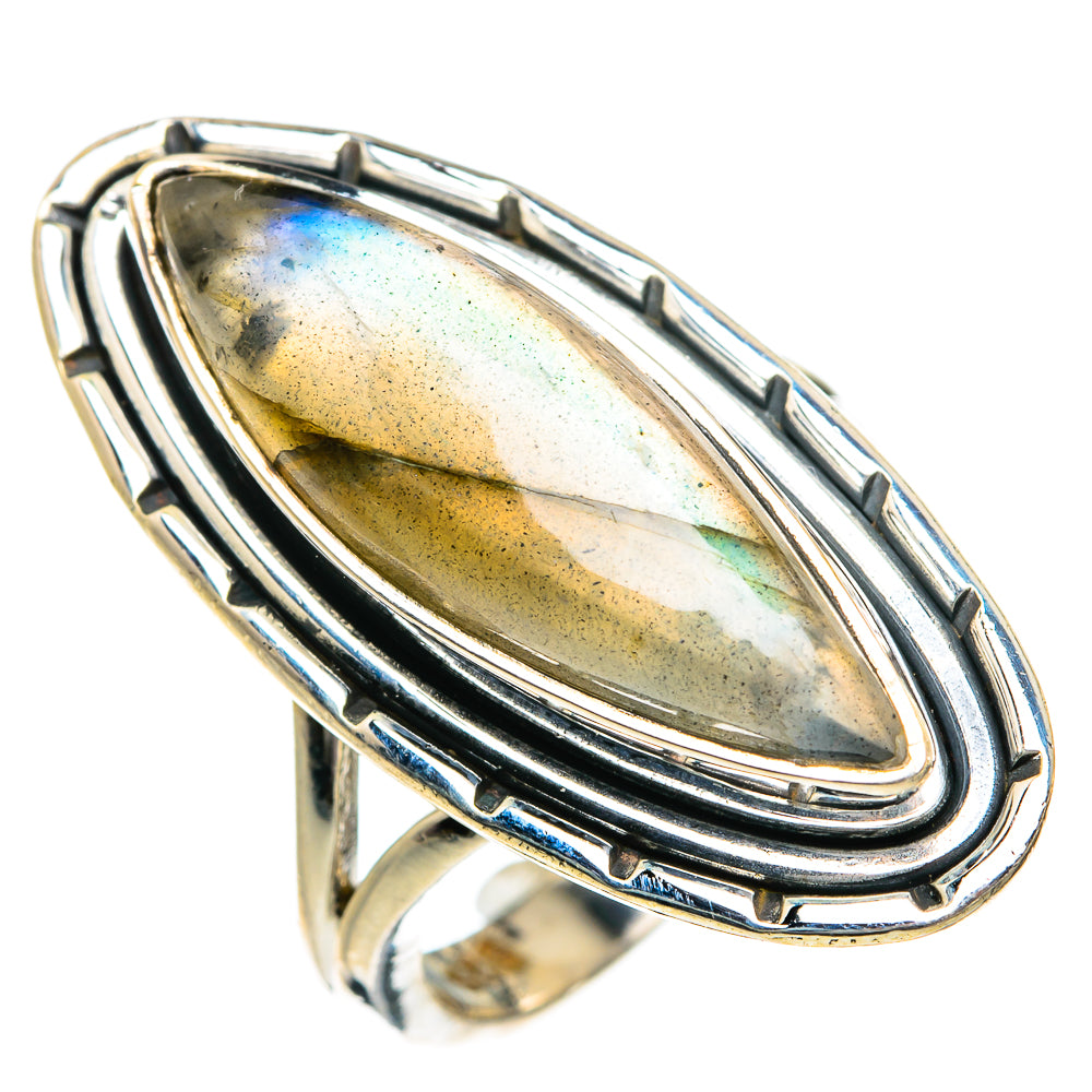 Labradorite Rings handcrafted by Anasilvercos - RING80803