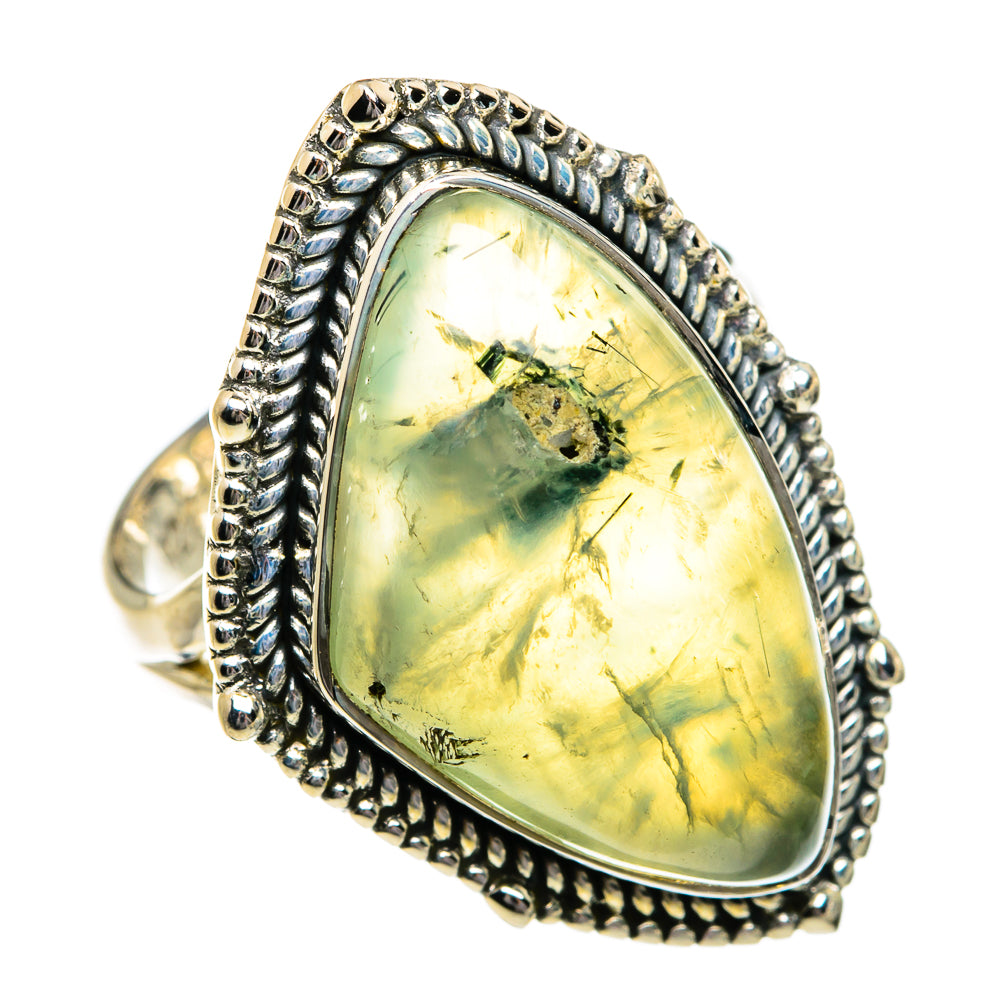 Prehnite Rings handcrafted by Anasilvercos - RING80816