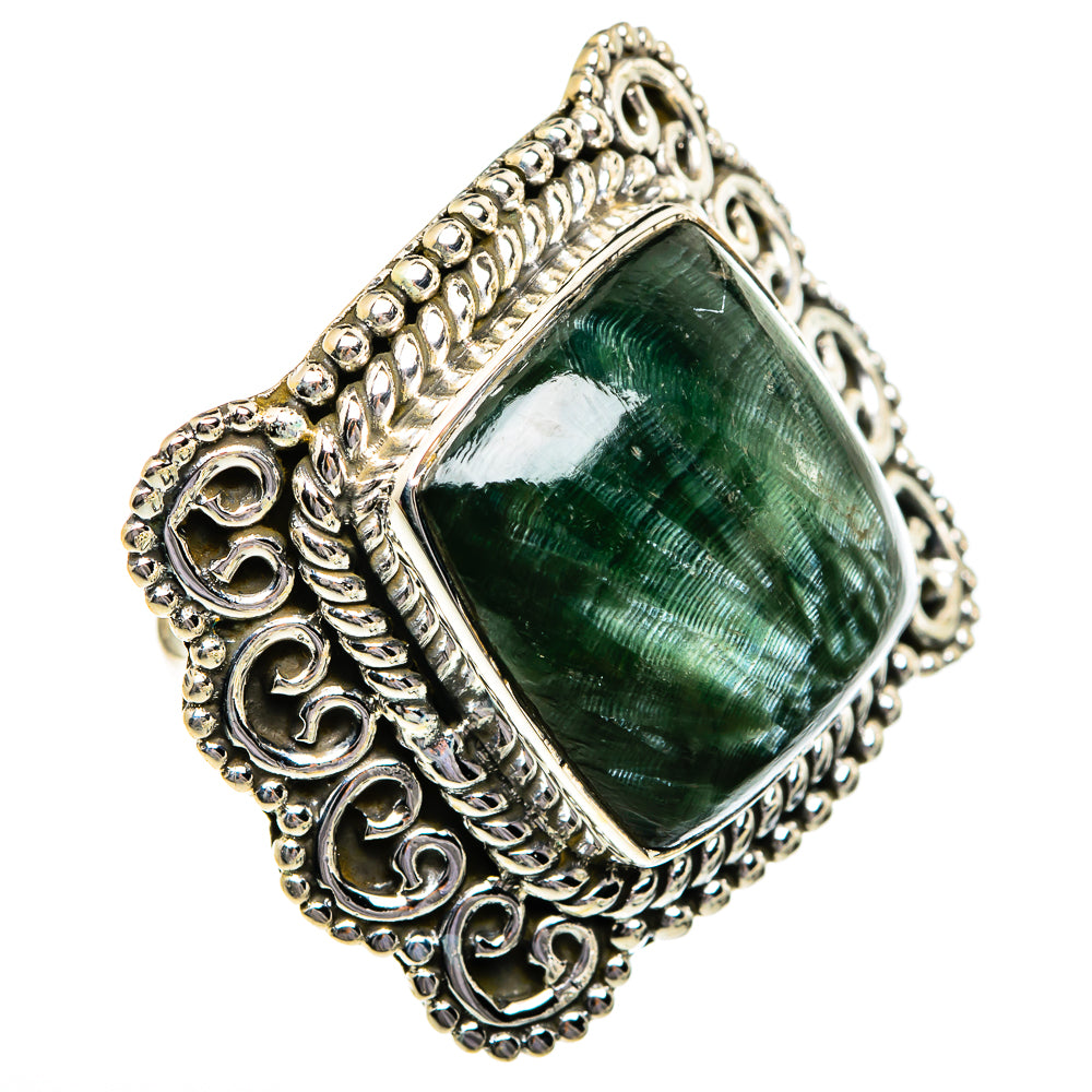 Seraphinite Rings handcrafted by Anasilvercos - RING80820