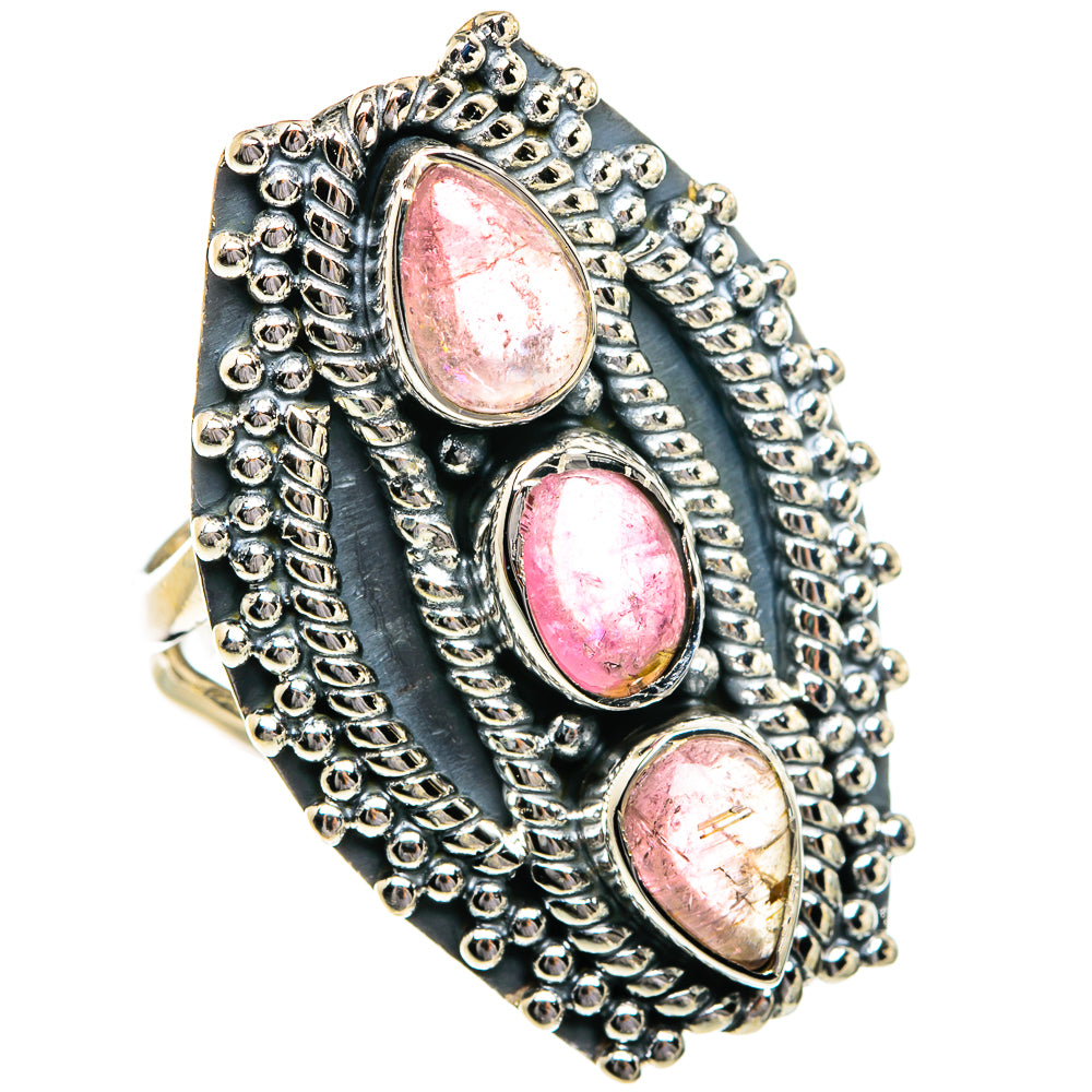 Pink Tourmaline Rings handcrafted by Anasilvercos - RING80830
