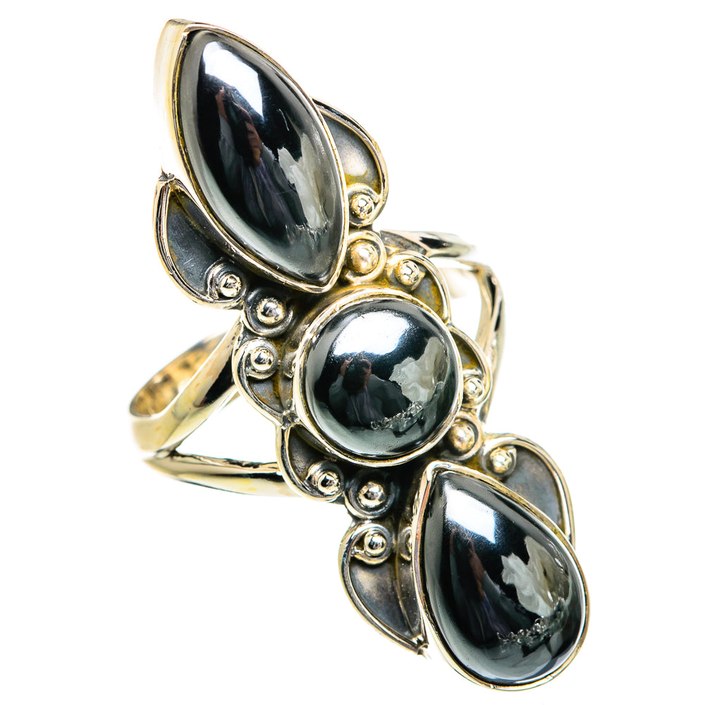 Hematite Rings handcrafted by Anasilvercos - RING80842