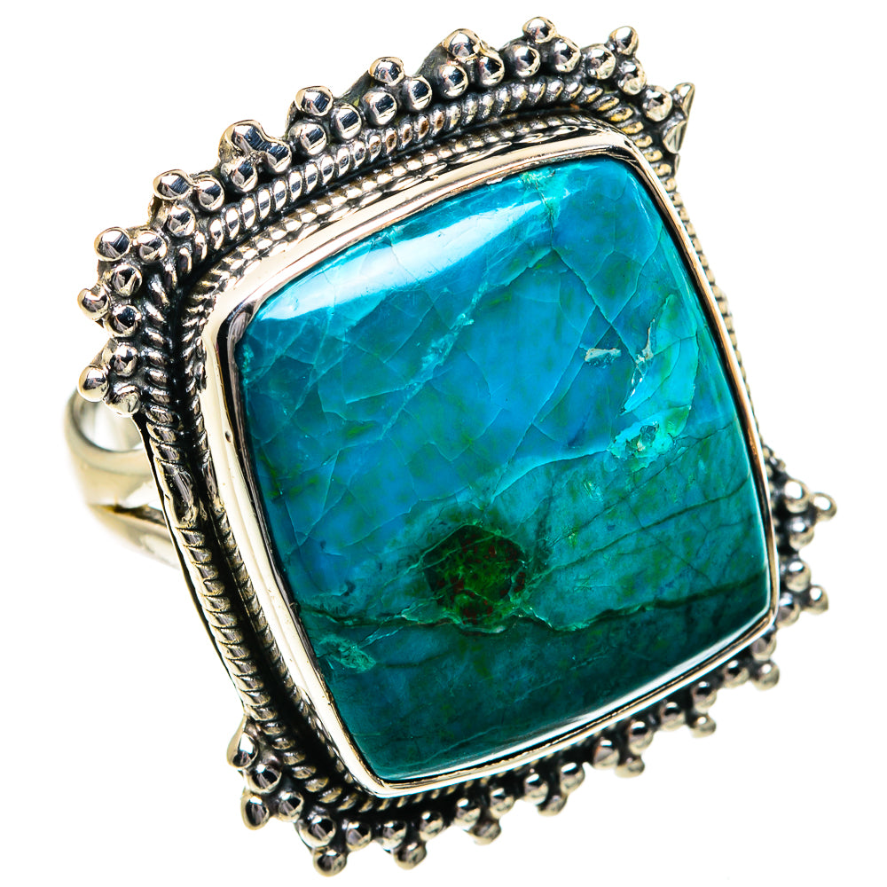 Chrysocolla Rings handcrafted by Anasilvercos - RING80844