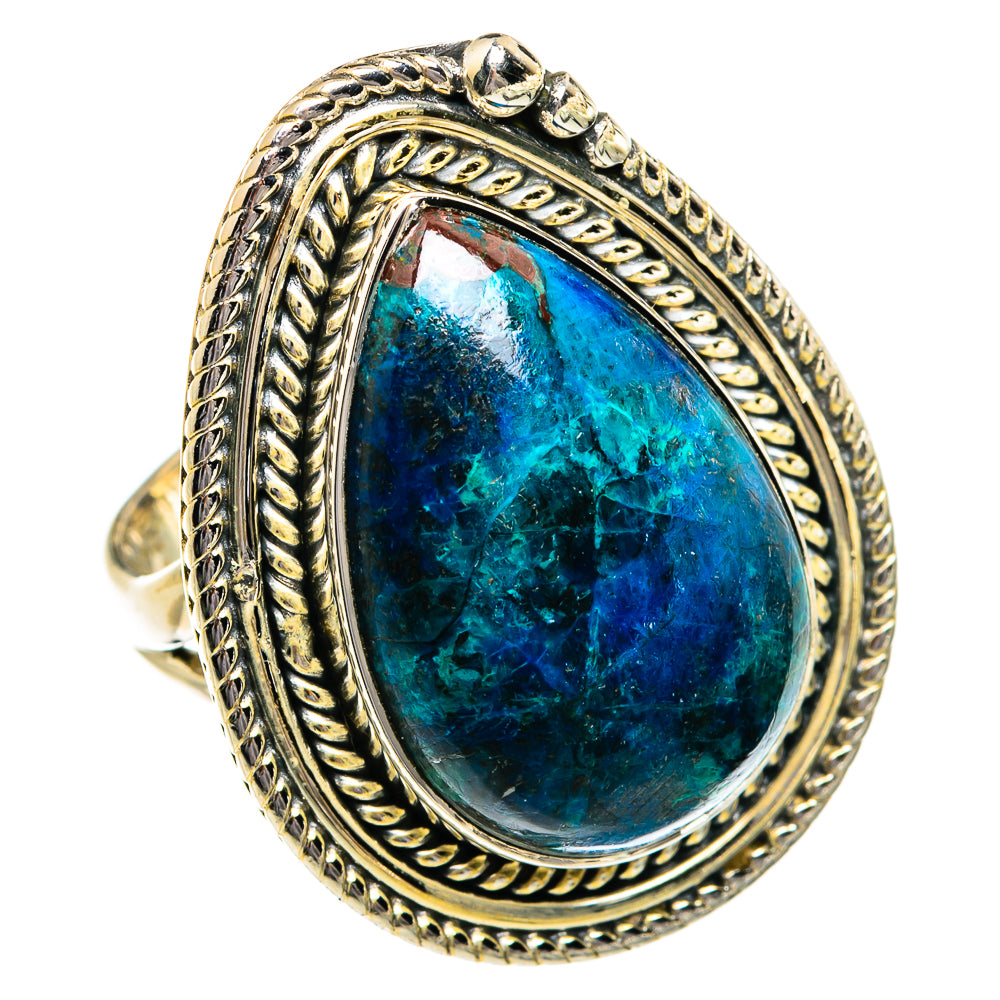 Chrysocolla Rings handcrafted by Anasilvercos - RING80845