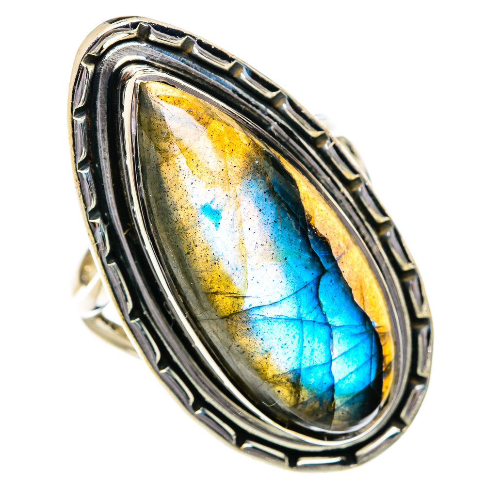 Labradorite Rings handcrafted by Anasilvercos - RING80846