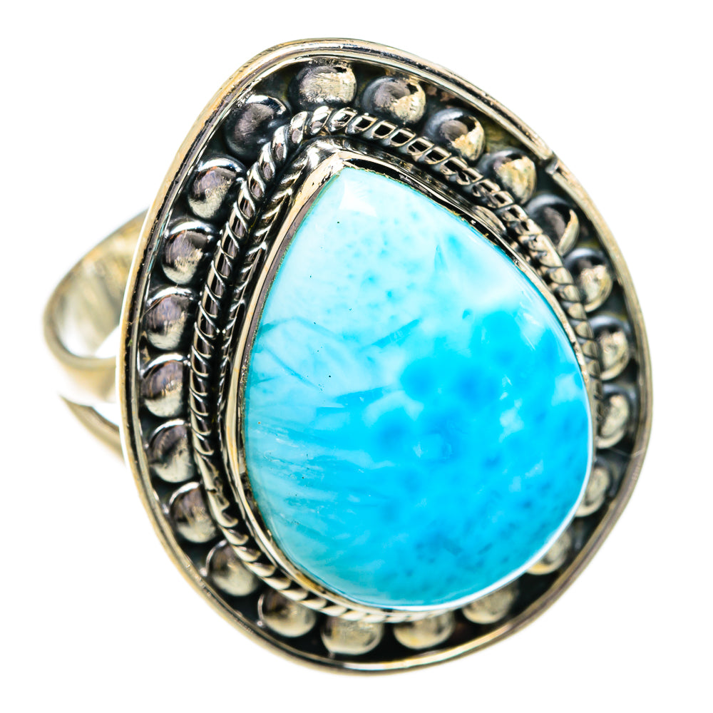 Larimar Rings handcrafted by Anasilvercos - RING80847