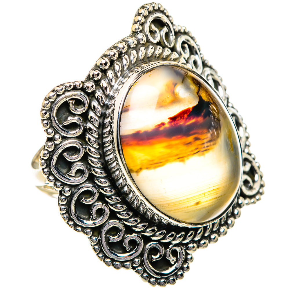 Montana Agate Rings handcrafted by Anasilvercos - RING80858