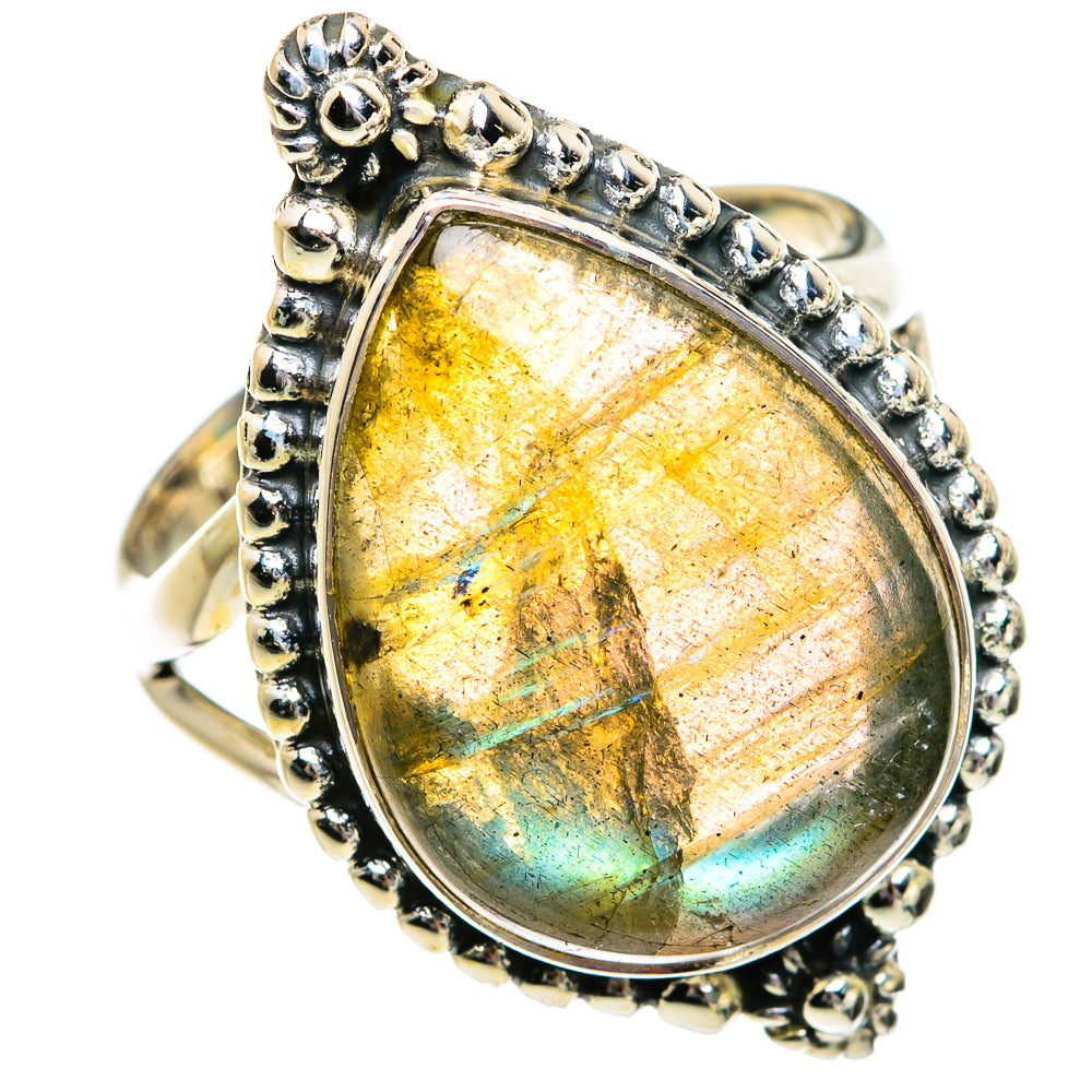 Labradorite Rings handcrafted by Anasilvercos - RING80872