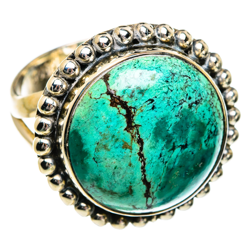 Tibetan Turquoise Rings handcrafted by Anasilvercos - RING80879