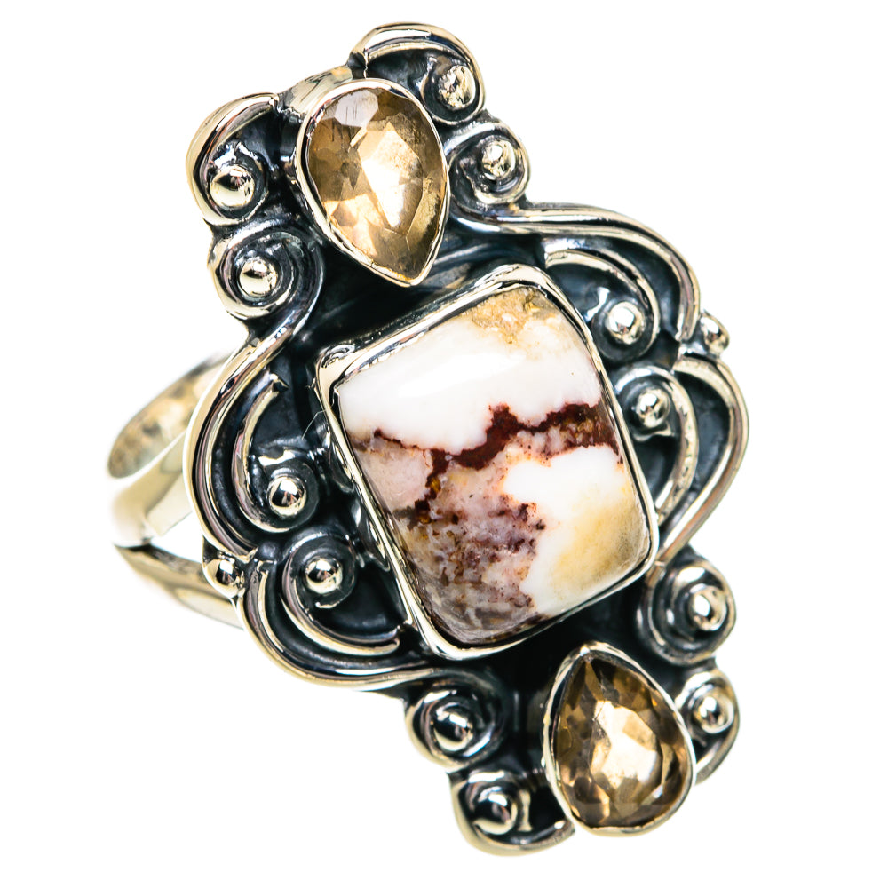 Peanut Wood Jasper Rings handcrafted by Anasilvercos - RING80882
