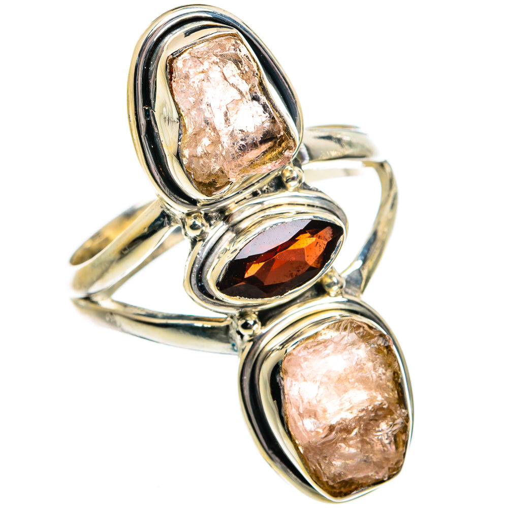 Rose Quartz Rings handcrafted by Anasilvercos - RING80886
