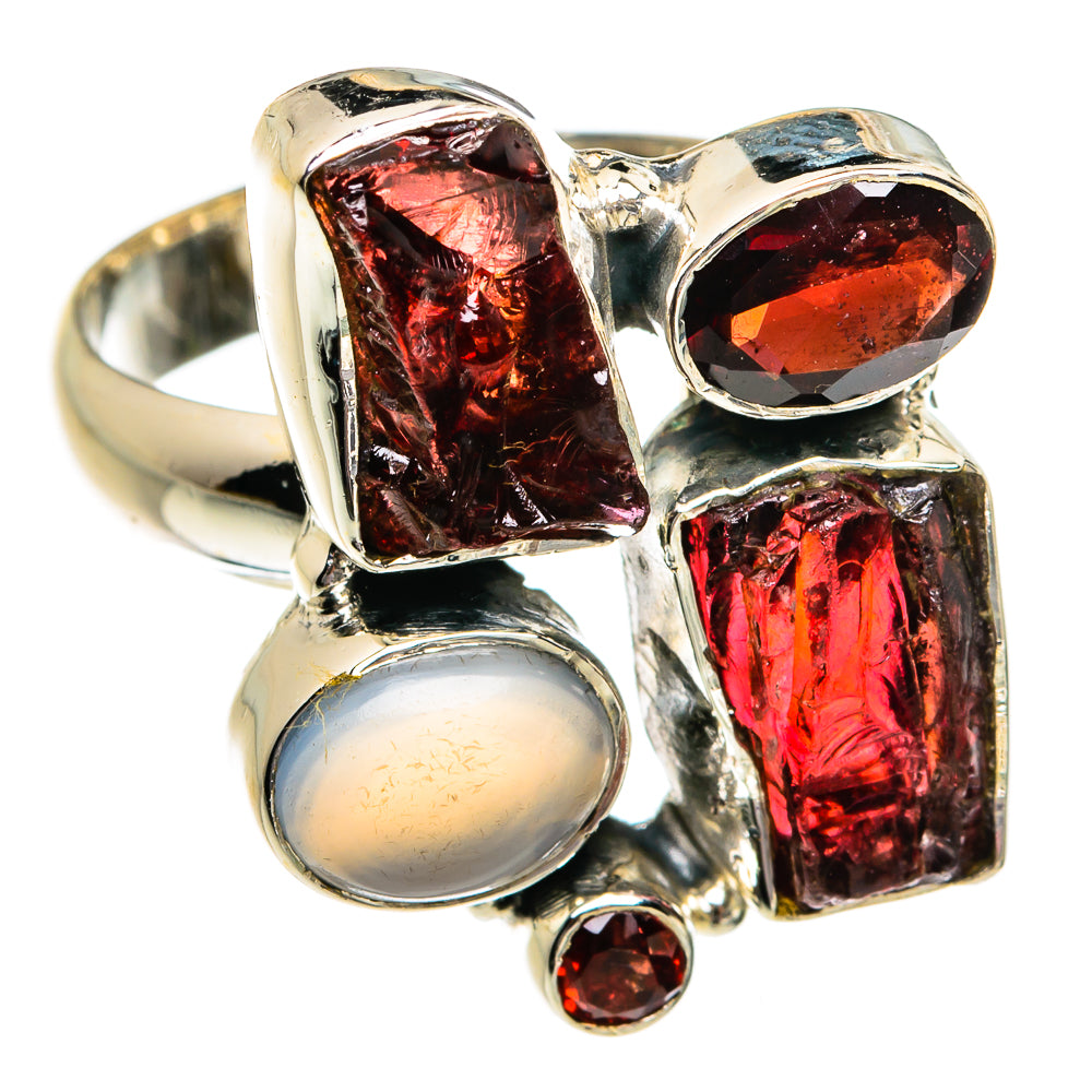 Garnet Rings handcrafted by Anasilvercos - RING80888