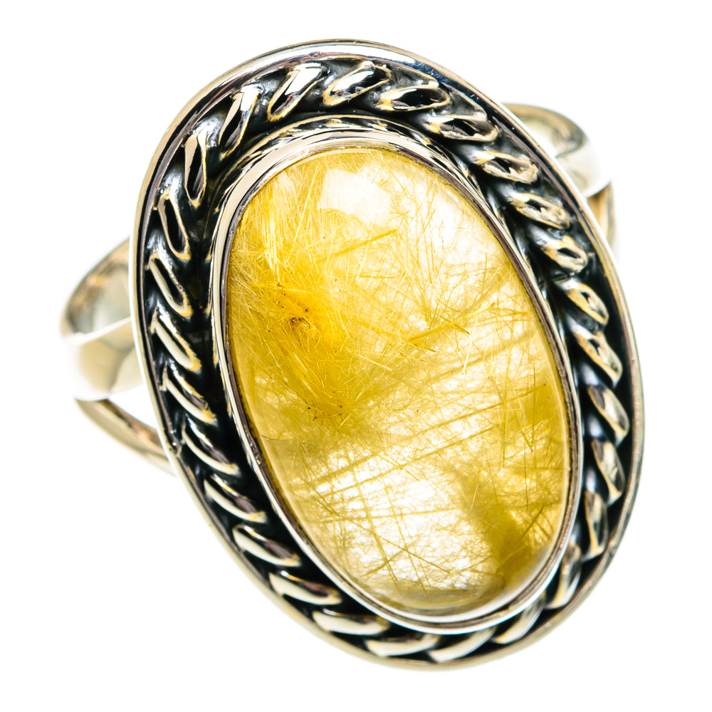 Rutilated Quartz Rings handcrafted by Anasilvercos - RING80891