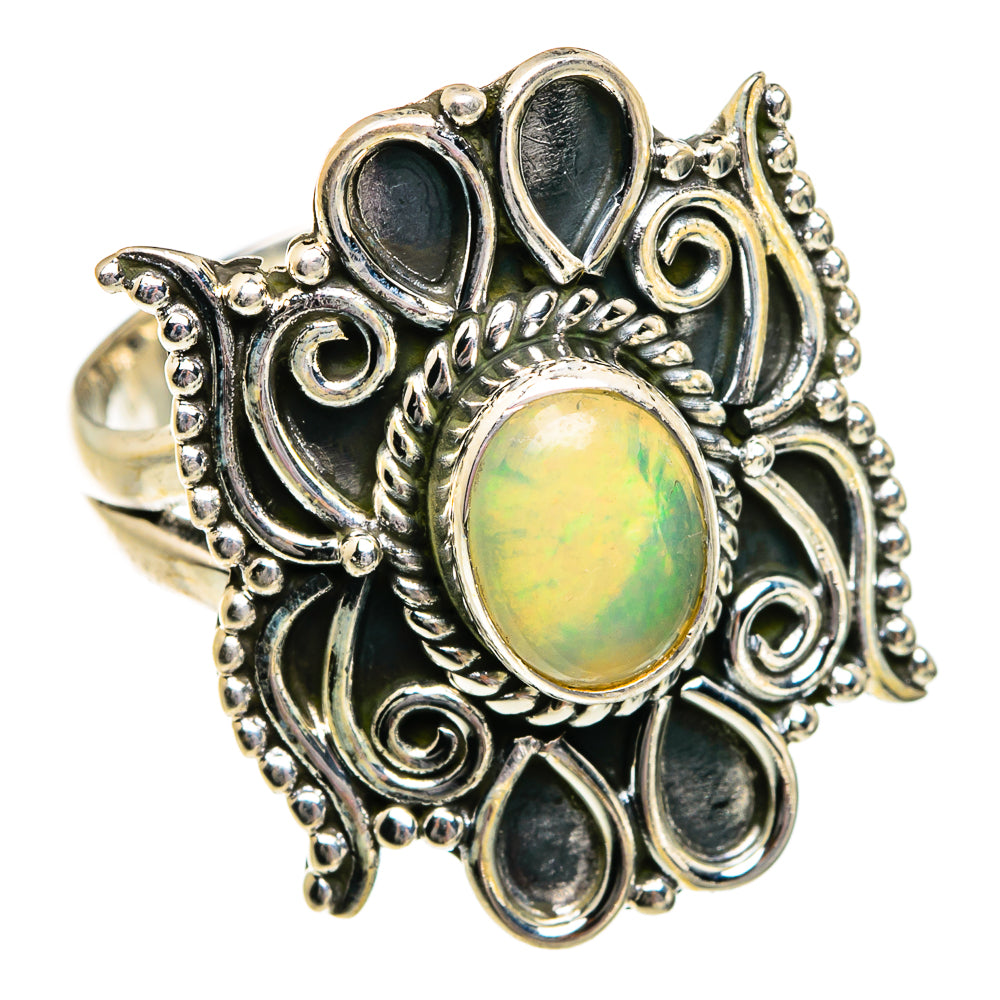 Ethiopian Opal Rings handcrafted by Anasilvercos - RING80903 - Photo 2