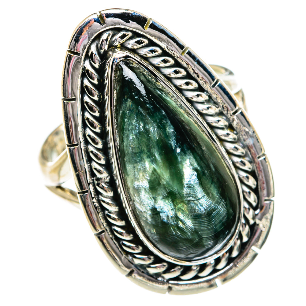 Seraphinite Rings handcrafted by Anasilvercos - RING80917