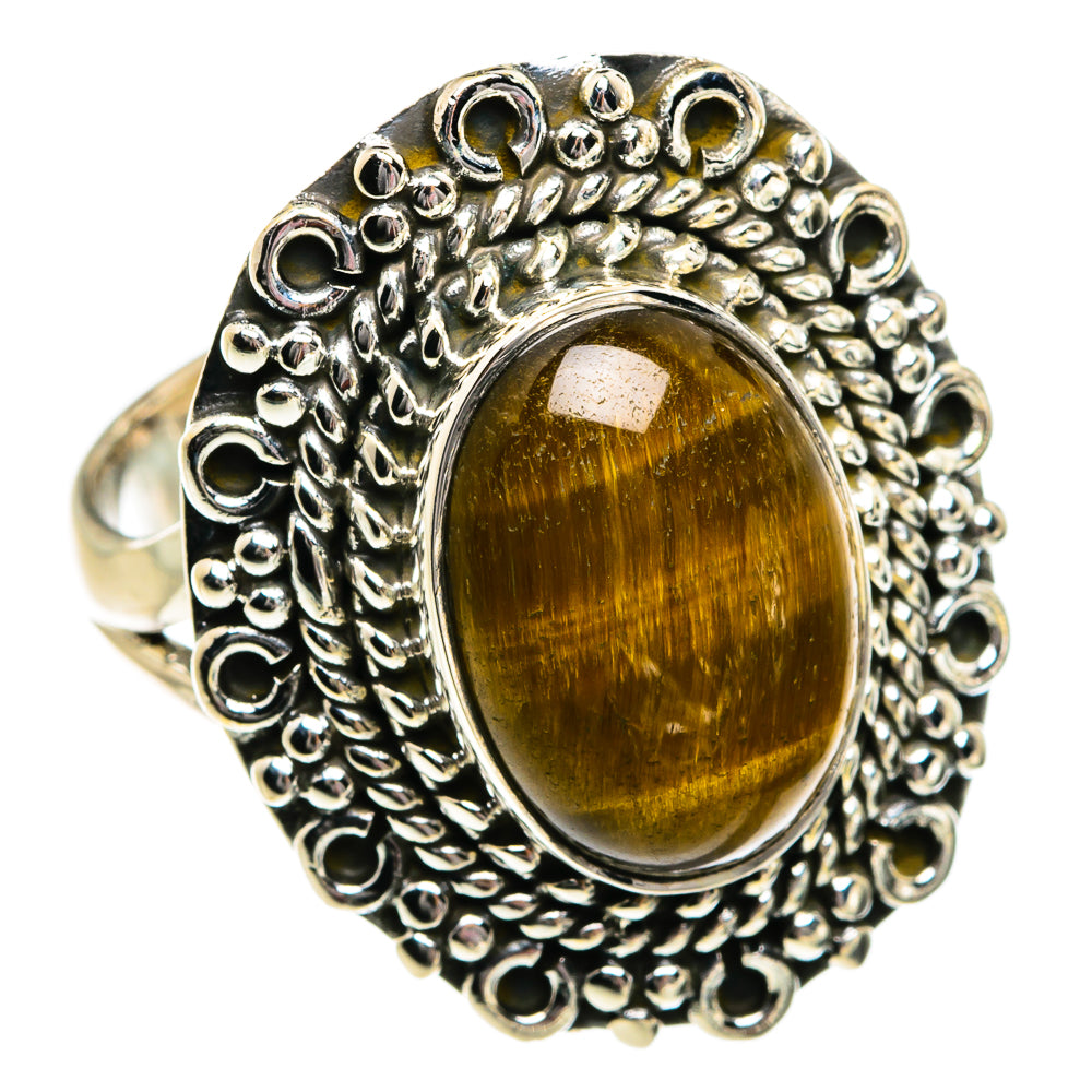 Tiger Eye Rings handcrafted by Anasilvercos - RING80919 - Photo 2