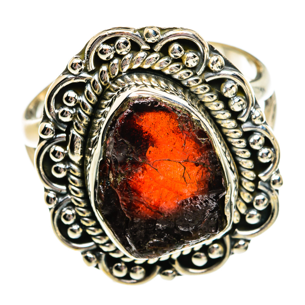 Garnet Rings handcrafted by Anasilvercos - RING80925