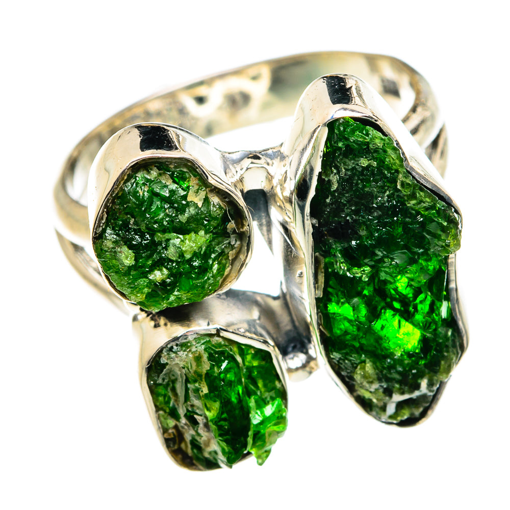 Chrome Diopside Rings handcrafted by Anasilvercos - RING80953