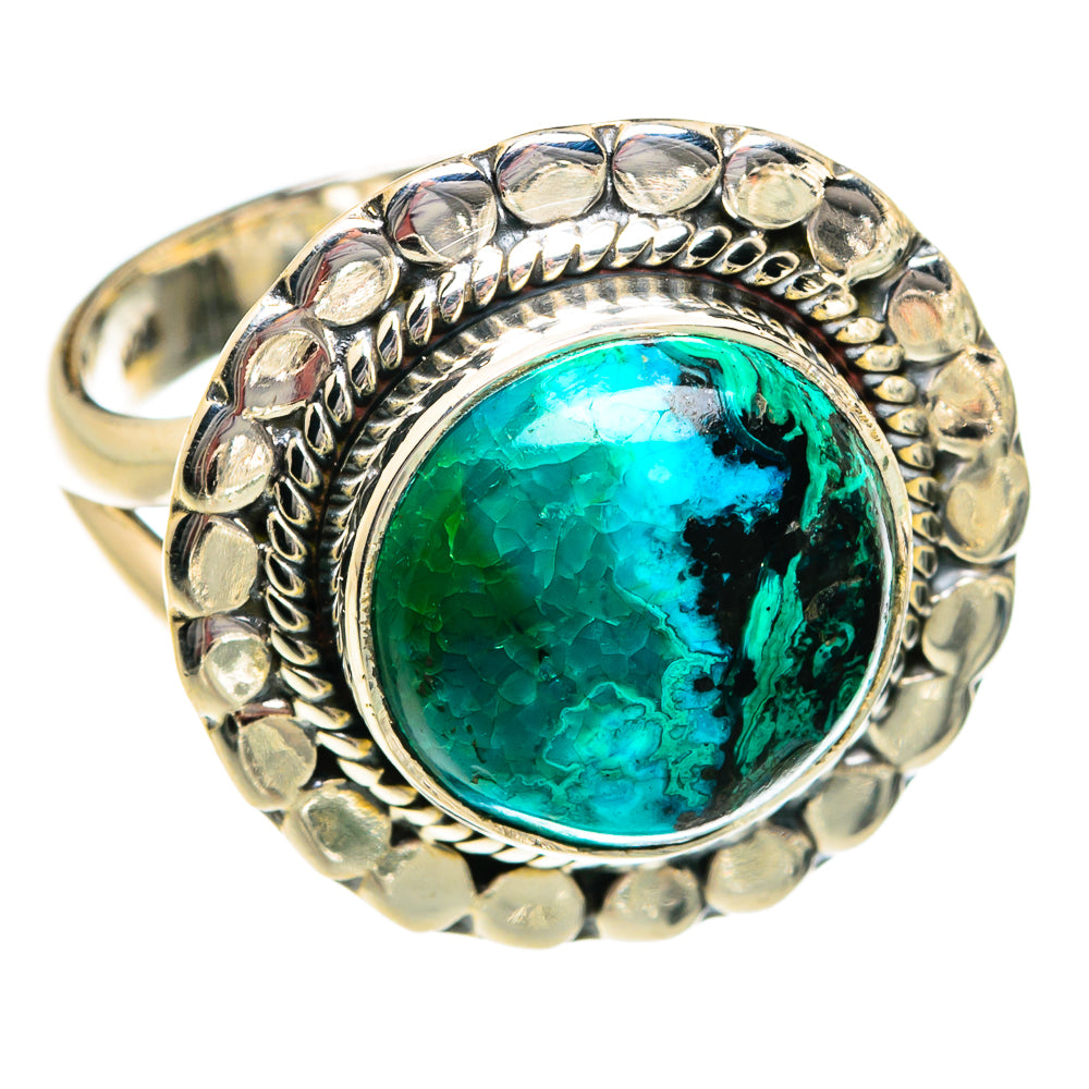 Chrysocolla Rings handcrafted by Anasilvercos - RING80955