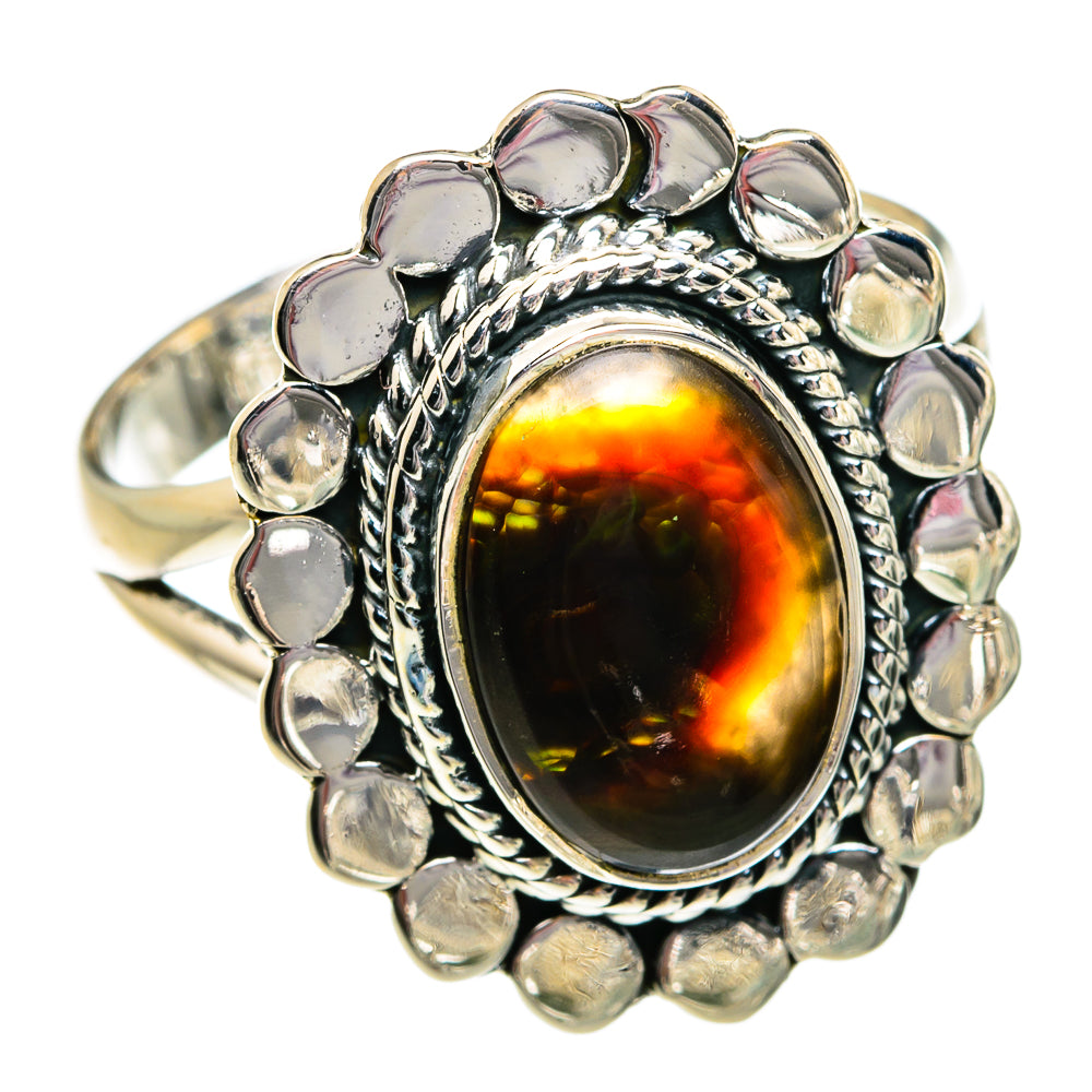 Mexican Fire Agate Rings handcrafted by Anasilvercos - RING80959