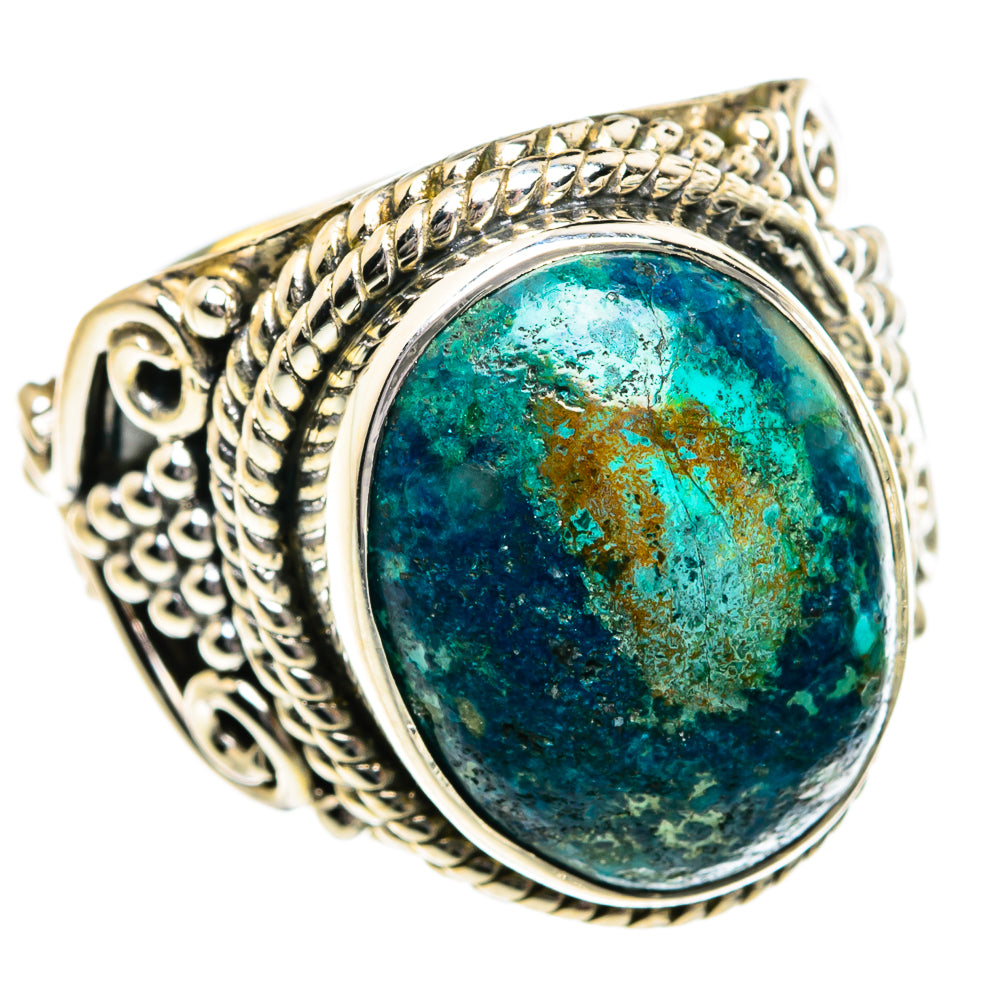Chrysocolla Rings handcrafted by Anasilvercos - RING80979