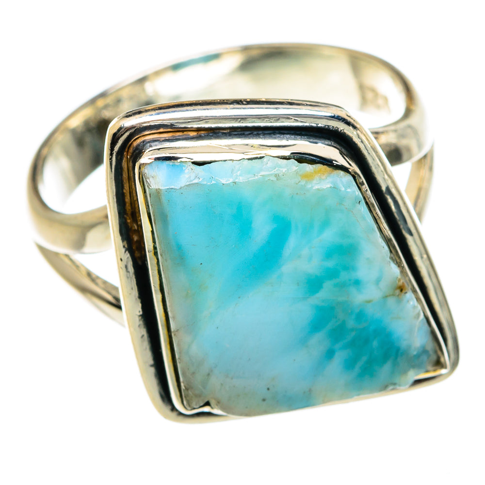 Larimar Rings handcrafted by Anasilvercos - RING80983