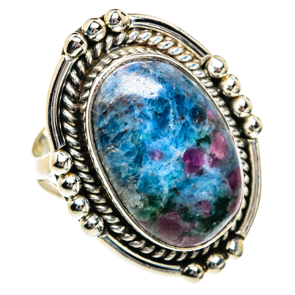 Ruby Fuchsite Rings handcrafted by Anasilvercos - RING80984