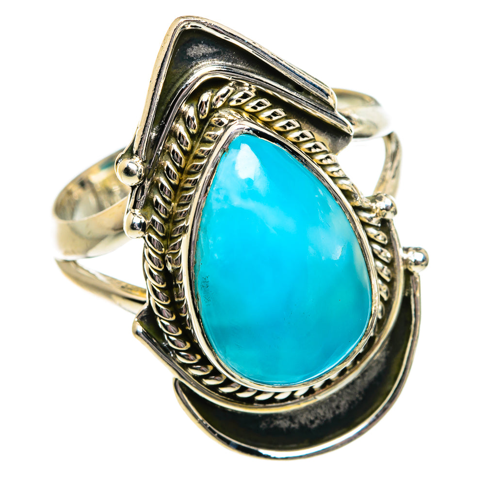 Larimar Rings handcrafted by Anasilvercos - RING80986