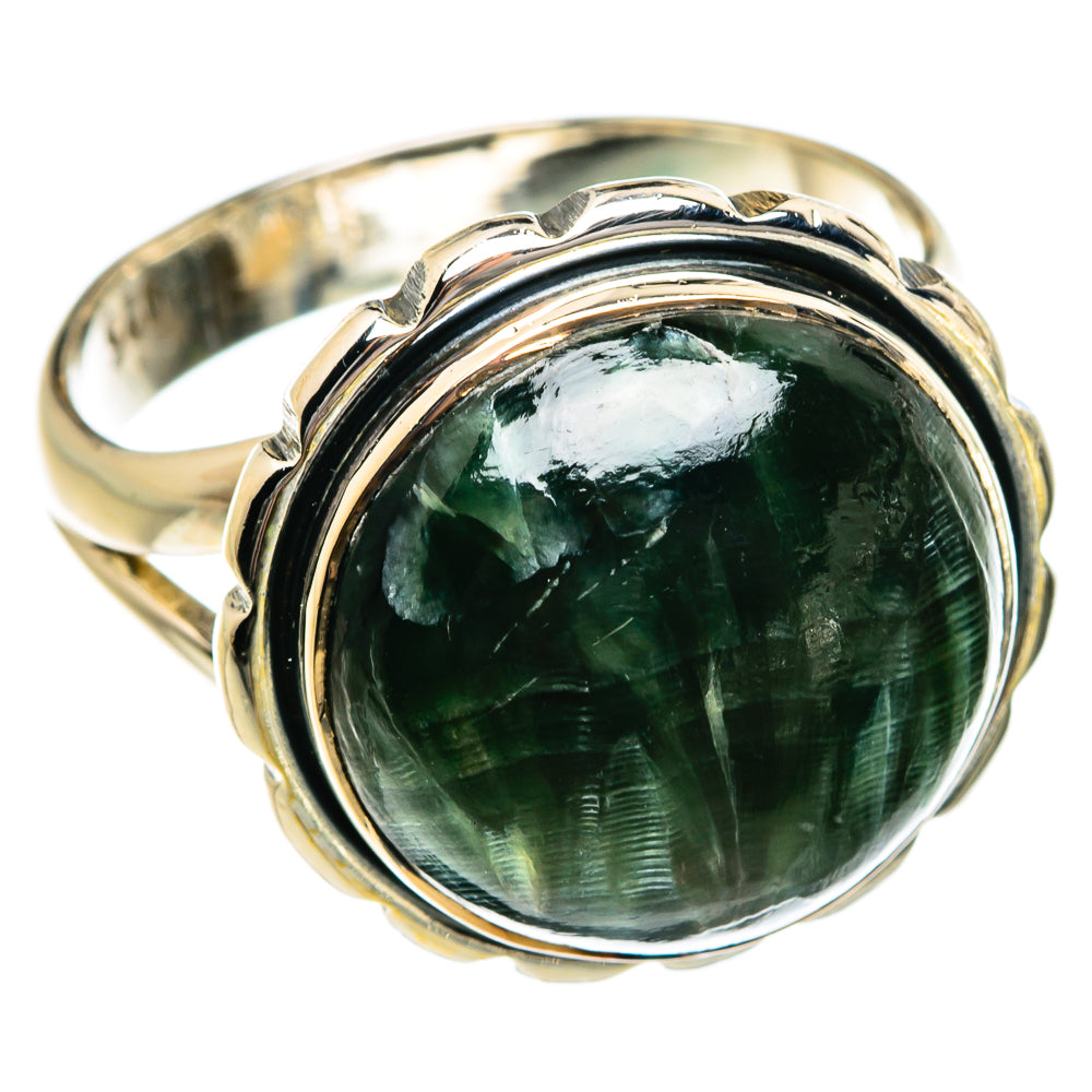 Seraphinite Rings handcrafted by Anasilvercos - RING80991