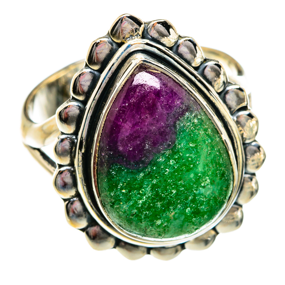 Ruby Zoisite Rings handcrafted by Anasilvercos - RING80992