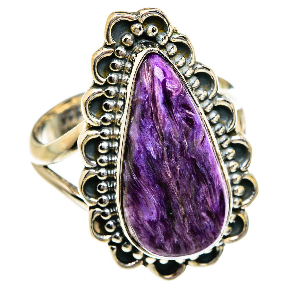 Charoite Rings handcrafted by Anasilvercos - RING81001