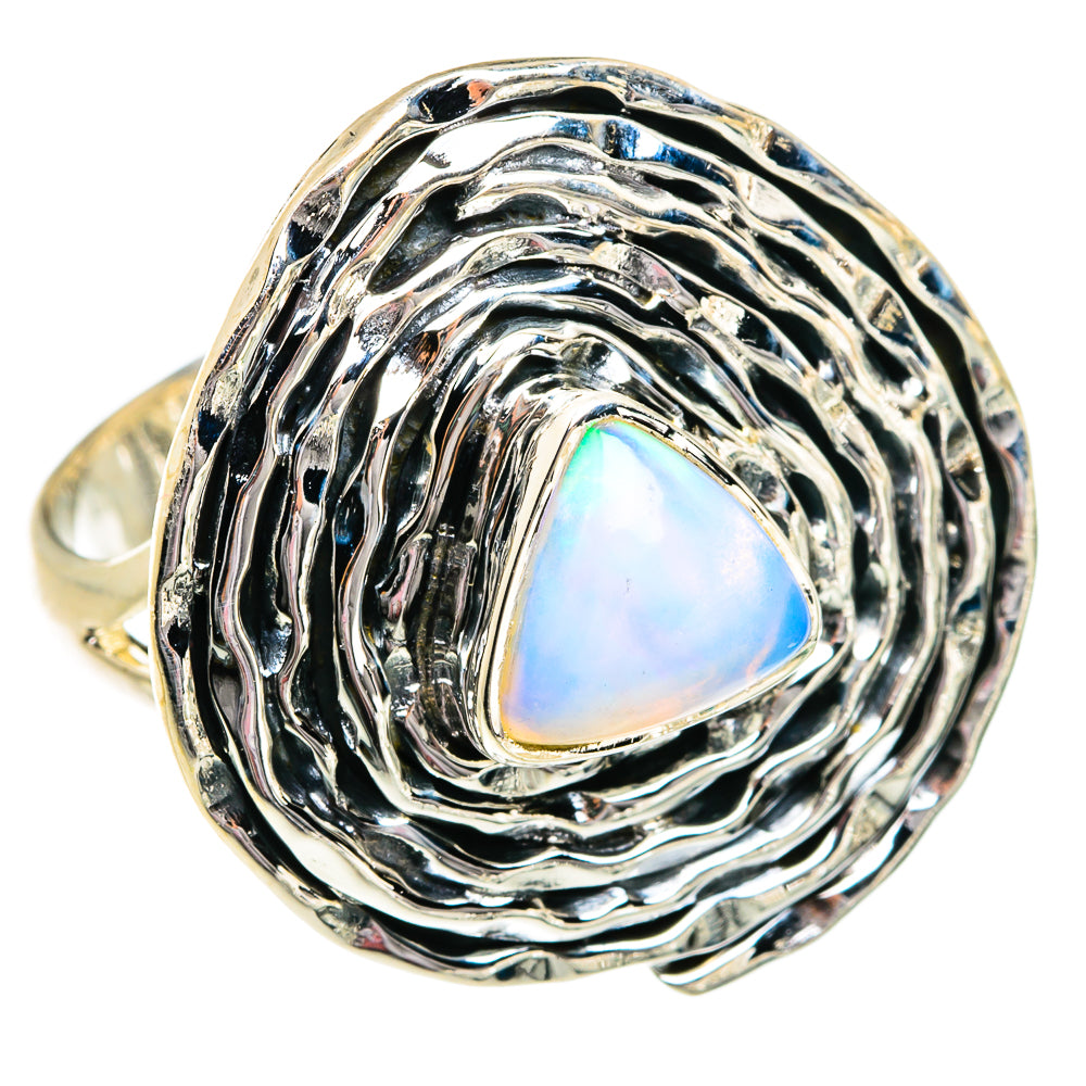 Ethiopian Opal Rings handcrafted by Anasilvercos - RING81009