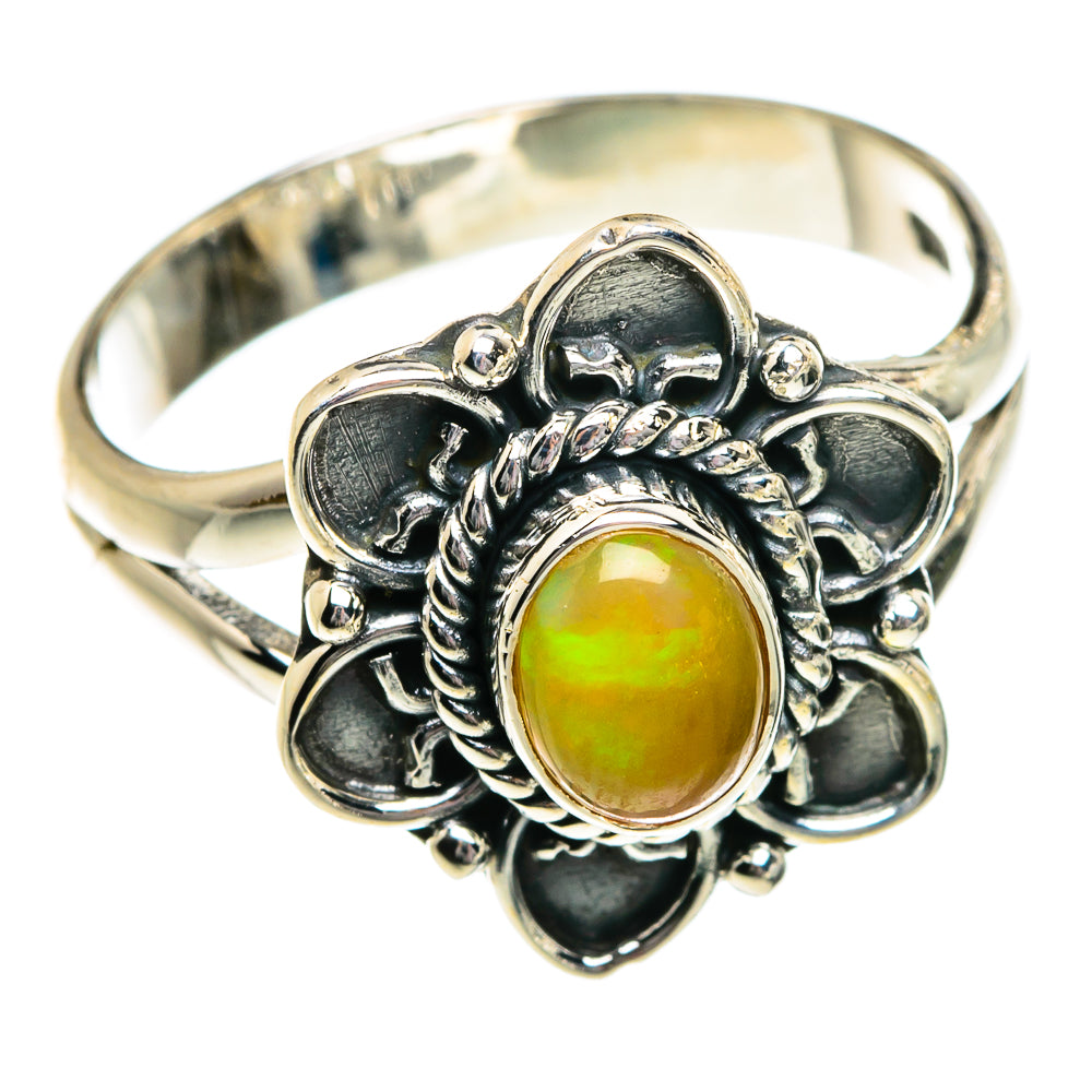 Ethiopian Opal Rings handcrafted by Anasilvercos - RING81010